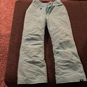 Roxy aqua Blue Snow Pants girls size 10